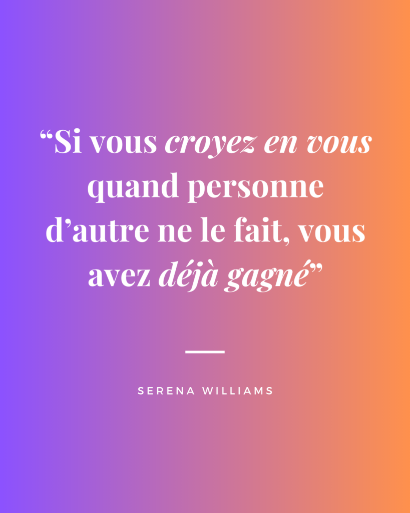 citation estime de soi femme serena williams